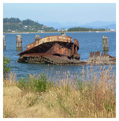 Ghost Ships on comox bay vancouver island near royston house vacation accommodation